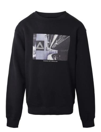 Crew Neck W/Print Black Hound