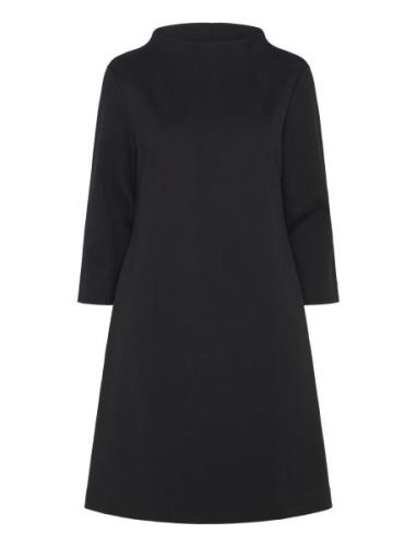 Midi Dress, Solid Black Papu