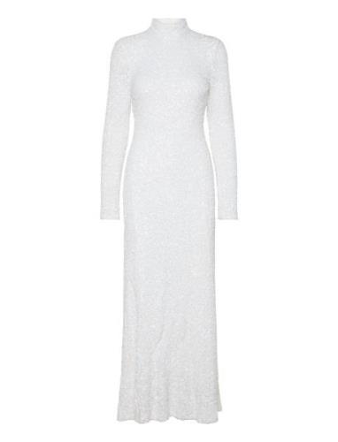 Donna Sequin Maxi Dress White Twist & Tango