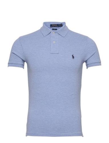 Slim Fit Mesh Polo Shirt Blue Polo Ralph Lauren