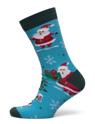 Christmas Bamboo Sock Blue Lindbergh