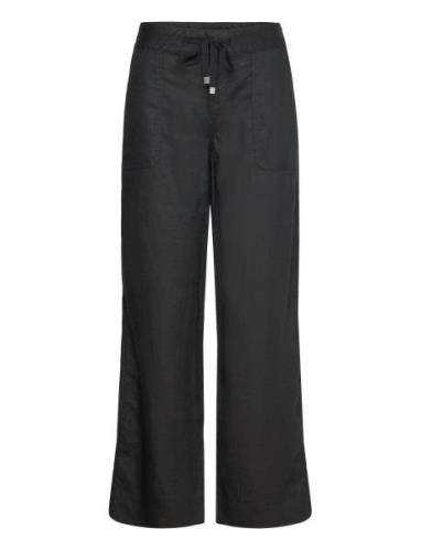 Linen Wide-Leg Pant Black Lauren Ralph Lauren