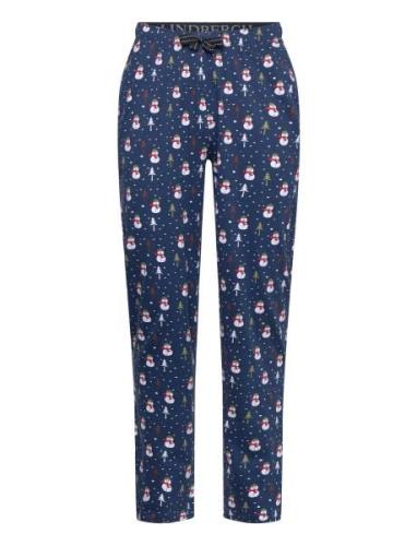 X-Mas Pyjama Pants Blue Lindbergh