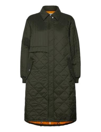 Recy Shine Clio Coat Khaki Mads Nørgaard