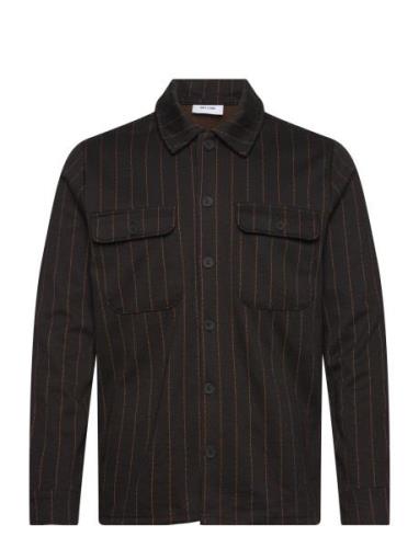 Onskodyl Pinstripe Overshirt Black ONLY & SONS