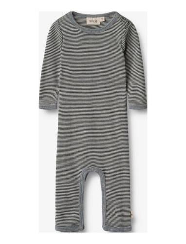 Wool Jumpsuit L/S Haven Navy Wheat