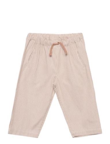 Striped Yarndyed Pants Beige Copenhagen Colors