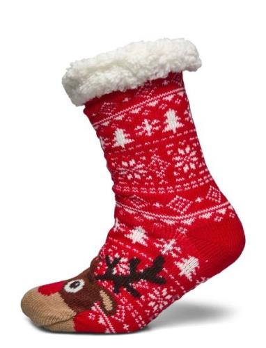 Rudolph's Cozy Socks Red Christmas Sweats