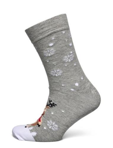 The Cute Christmas Sock Grey Christmas Sweats