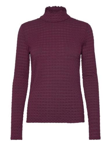 Zane Structured Layering Top Burgundy Dante6