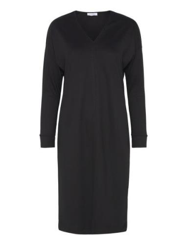 Viscose-Blend Long Sleeve Midi Dress, Daheva Black Ivo Nikkolo