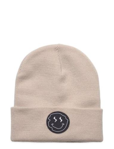 Smiley Beanie Beige Pica Pica