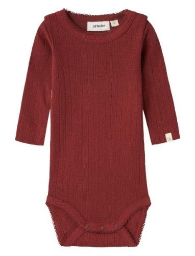 Nbfrachel Nes Ls Slim Body Hea Lil Red Lil'Atelier