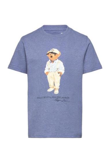 Polo Bear Cotton Jersey Tee Blue Ralph Lauren Kids