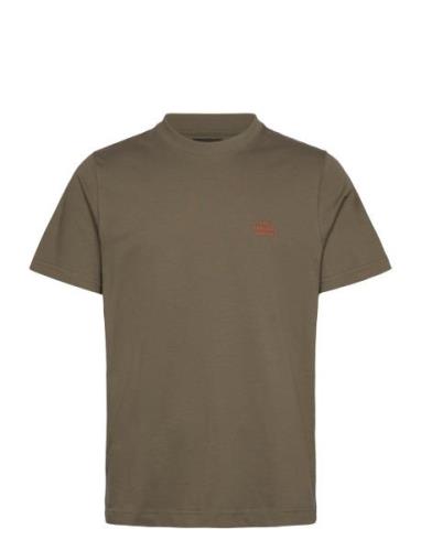 Cotton Jersey Frode Emb Logo Tee Green Mads Nørgaard