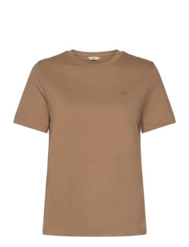 Reg Shield Ss T-Shirt Brown GANT