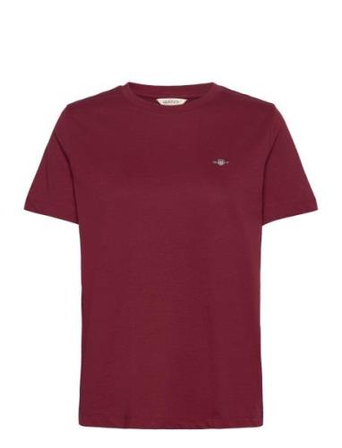 Reg Shield Ss T-Shirt Burgundy GANT