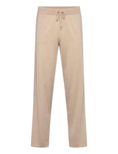 Man Fine Knit Pants Cream Davida Cashmere