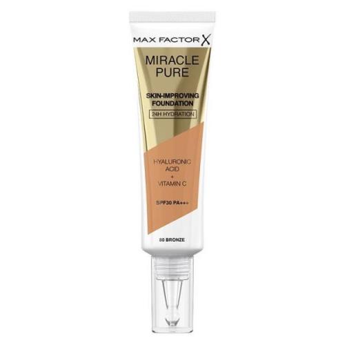 Max Factor Miracle Pure Skin-Improving Foundation 30 ml - 80 Bron