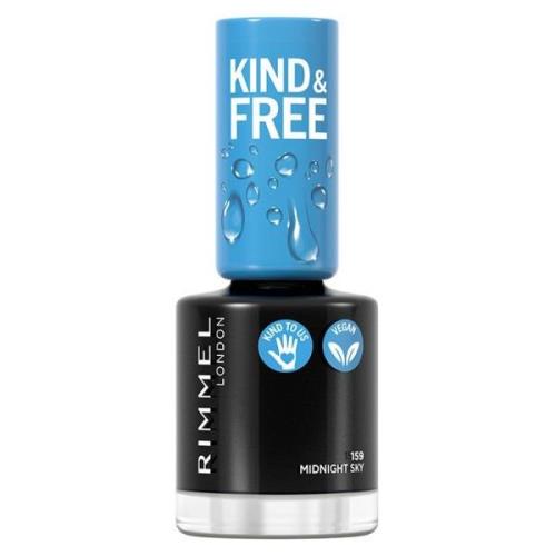 Rimmel London Kind & Free Nail Polish Lacquer 8 ml – 159 Midnight