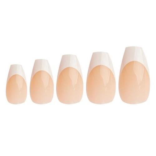 Invogue Pink French Coffin Nails 24 kpl