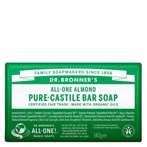 Dr. Bronner All One Almond  Pure Castile Bar Soap 140 g