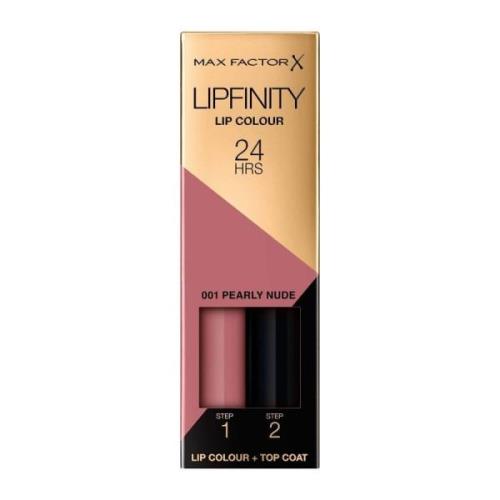 Max Factor Lipfinity Lip Color 2,3 ml + 1,9 g – 001 Pearly Nude