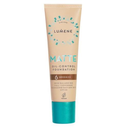 Lumene Matte Oil-Control Foundation 30 ml - 6 Bronze