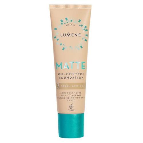 Lumene Matte Oil-Control Foundation SPF20 30 ml - 3 Fresh Apricot