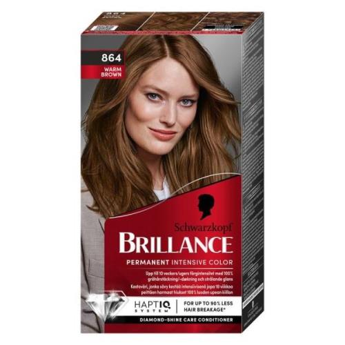 Schwarzkopf Brillance Intensive Color Creme - 864 Warm Brown