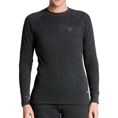 Termo Women's Wool Round Neck Ls Grey Melange