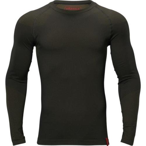 Härkila Men's Härkila Base Active L/S Round Neck Dark Willow Green