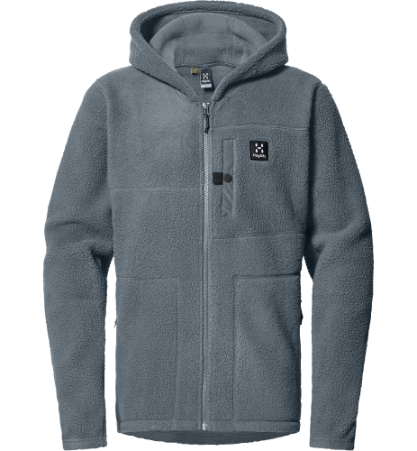 Haglöfs Men's Malung Pile Hood Steel Blue