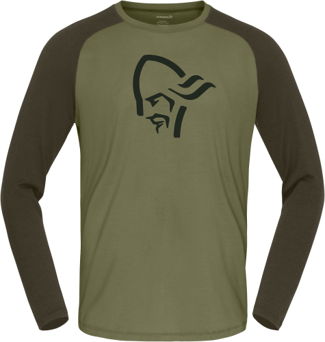 Norrøna Men's Femund pureUll Long Sleeve Loden Green