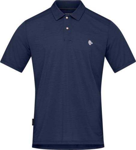 Norrøna Men's Femund Equaliser Merino Polo Shirt Indigo Night