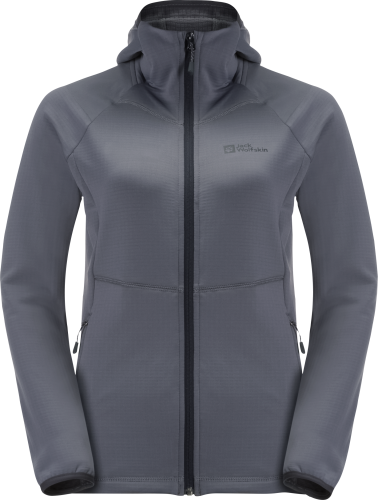 Jack Wolfskin Women's Kolbenberg Hooded Full Zip Dolphin