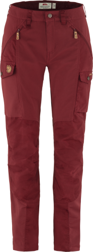 Fjällräven Women's Nikka Trousers Curved Bordeaux Red