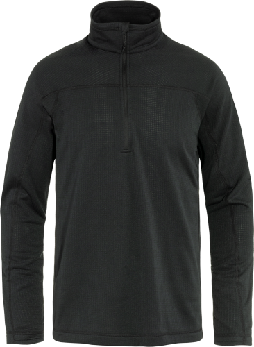 Fjällräven Men's Abisko Lite Fleece Half Zip Black