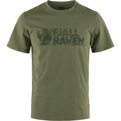 Fjällräven Men's Lush Logo T-Shirt Laurel Green