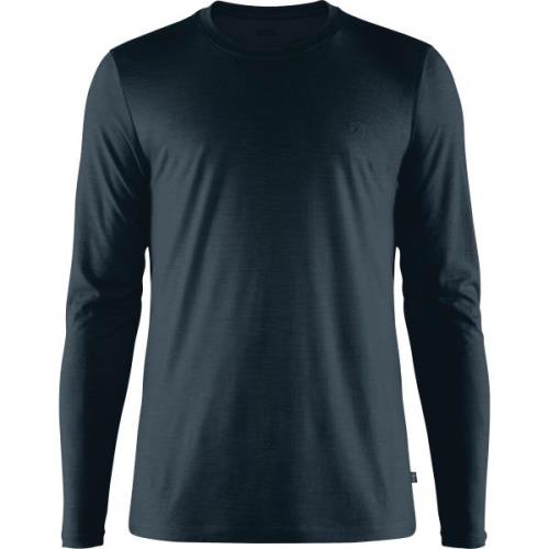 Fjällräven Men's Abisko Wool Ls Dark Navy