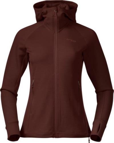 Bergans Women's Ulstein Wool Hood Jacket Amarone Red