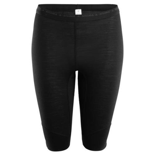 Aclima LightWool Shorts Long Women Jet Black