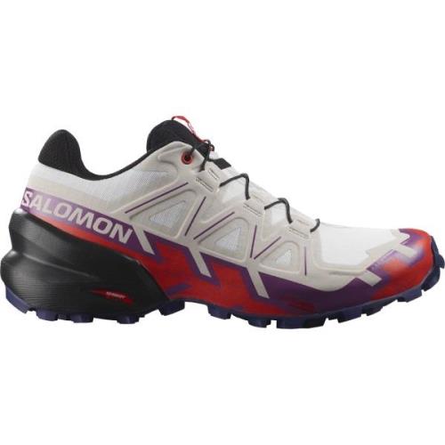 Salomon Women's Speedcross 6 White/Sparkling Grape/Fiery Red