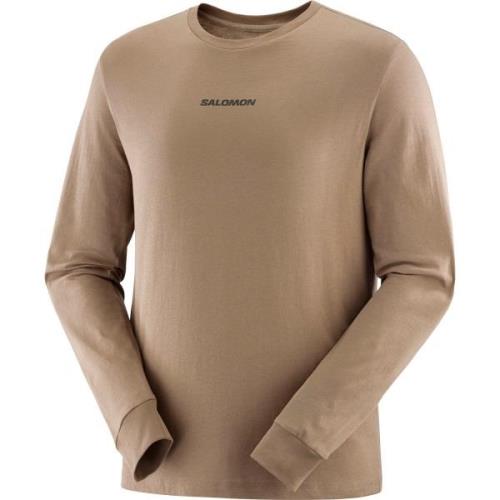 Salomon Men's Salomon Logo Performance Sweater Shitake