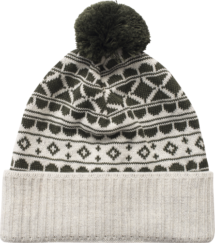 Varg Unisex Blåsten Wool Cap Grey With Green