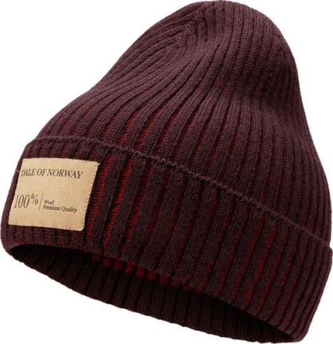 Dale of Norway Alvøy Hat Norweigan Wool Aubergine Redrose