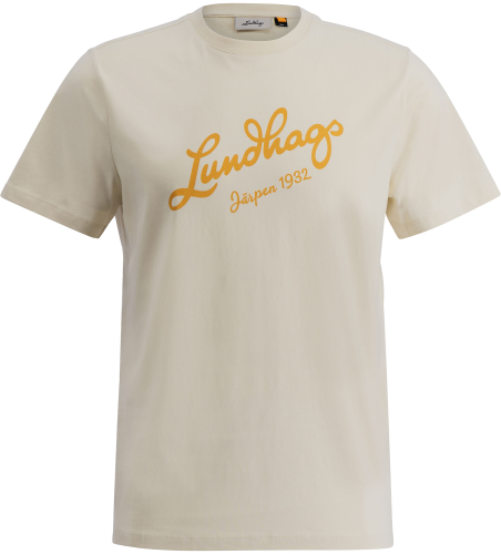 Lundhags Men's Järpen Logo T-Shirt Chalk White