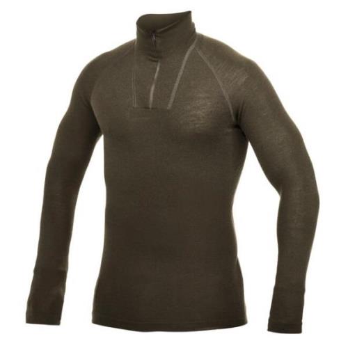 Woolpower Men's Zip Turtleneck Lite  Pine Green