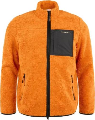 Knowledge Cotton Apparel Men's Teddy Fleece Zip Sweat Desert Sun