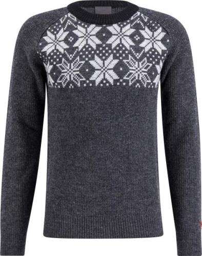 Ulvang Men's Rav Kiby Roundneck  Charcoal Melange/Grey Melange/Black